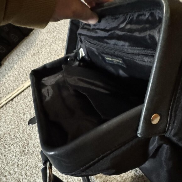 Banana Republic Tote Bag Womens Black Nylon Shoulder Purse Handbag Double Handle - Picture 6 of 11